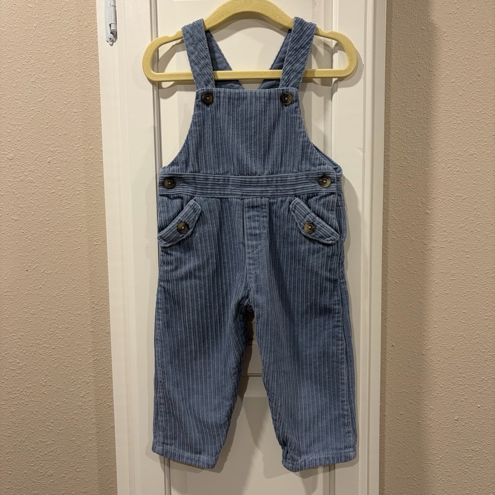 Tartine et Chocolat Blue Corduroy Kids Overalls